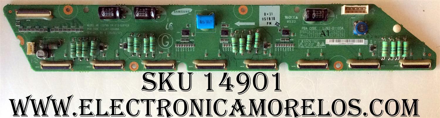 G-BUFFER / SAMSUNG LJ92-01105A / LJ41-02448A /  105A A1 / 996500030027 / BN96-02030A / PANEL S50HW-XB03 / MODELOS HPR5012X/XAA / HPR5052X/XAA / HPR5072AX/XAA 0001 / HPR5072BX/XAA 0001 / 50PF7320A/37 / 50PF9630A/37