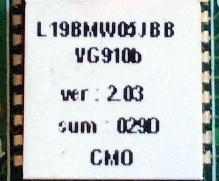 MAIN DIGITAL / WESTINGHOUSE  L19O / 2970045803 / VER:2.03 / MODELO L19BMW05JBB  - Imagen 2