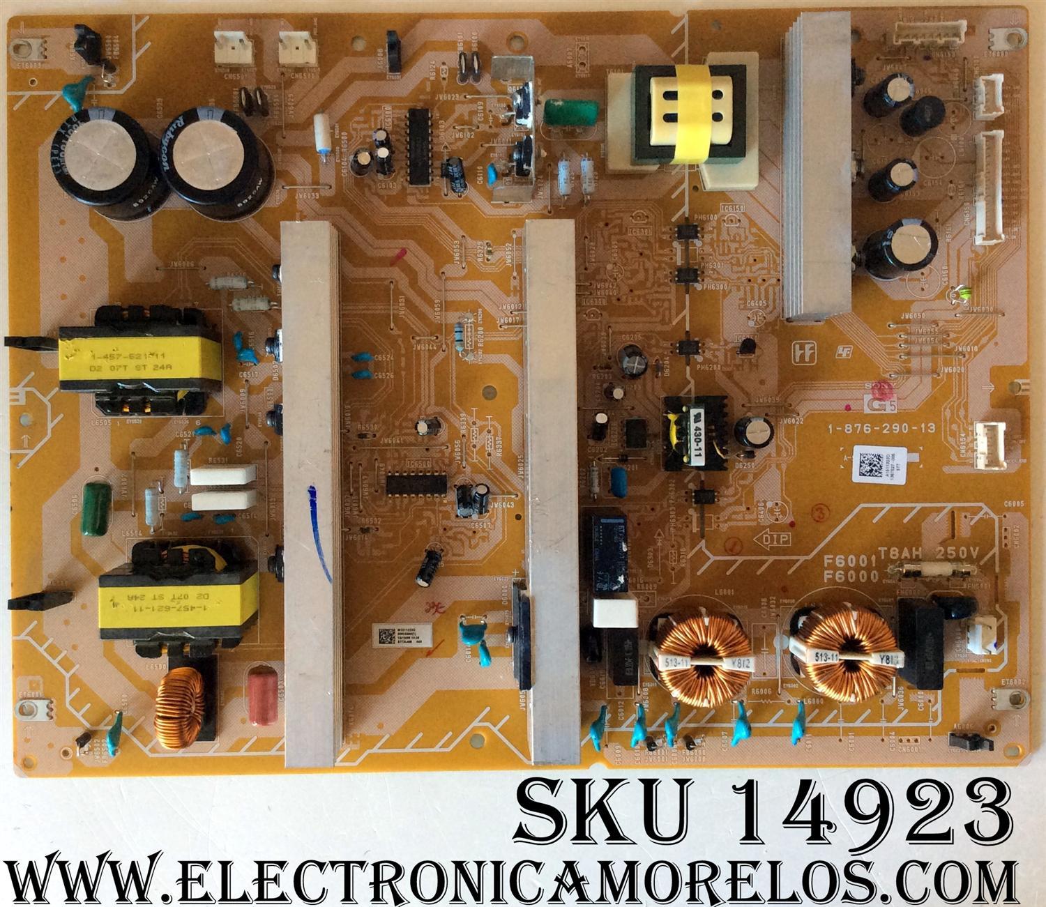FUENTE DE PODER /  SONY A-1511-323-D / A1511323D / 1-876-290-13 / M1511323D / A-1511-322-D / A-1511-323-A / A-1511-322-B / A-1511-323-B / 1-876-290-12 / 1-876-290-11 / MODELOS KDL-52V4100 / KDL-52W4100 / KDL-52WL140