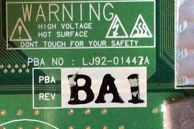 BUFFER / SAMSUNG BN96-05643B / LJ92-01447B / LJ41-04737A / 447BA1 / REV:R1.3 / PANEL S58FH-XB01 / MODELOS FPT5884X/XAA / FPT5894WX/XAA / PN58A550S1FXZA / PN58A650T1FXZA / PN58A760T1FXZA	 - Imagen 2