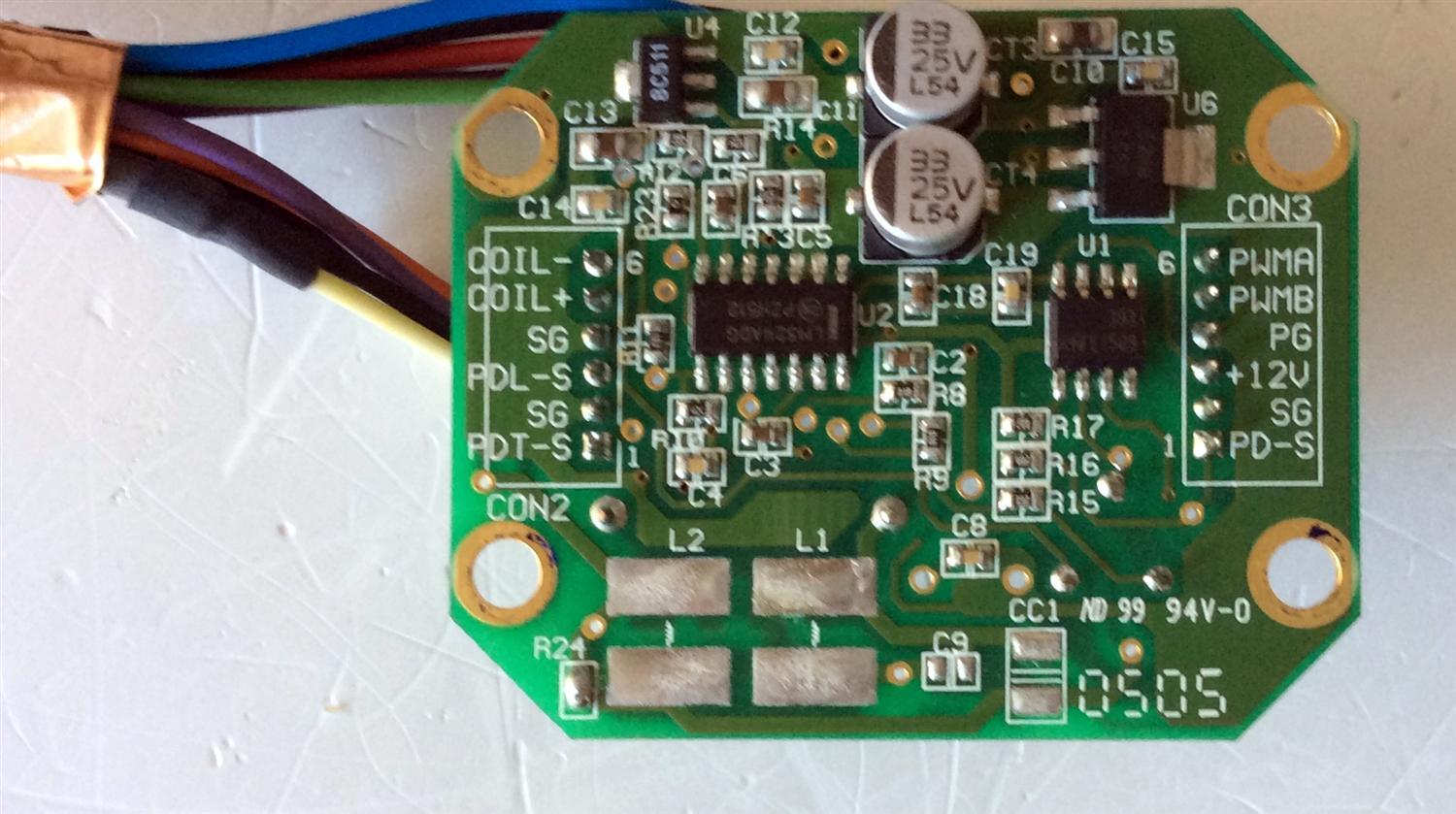 PLACA CONTROLADORA DEL VENTILADOR / SHARP OC-SPD0C0-001 / DELTA-SP-B3.2 / 0523-A0180 REV:00 / MODELOS 56DR650 / 65DR650 / 52HM85  / 62HM85  - Imagen 2