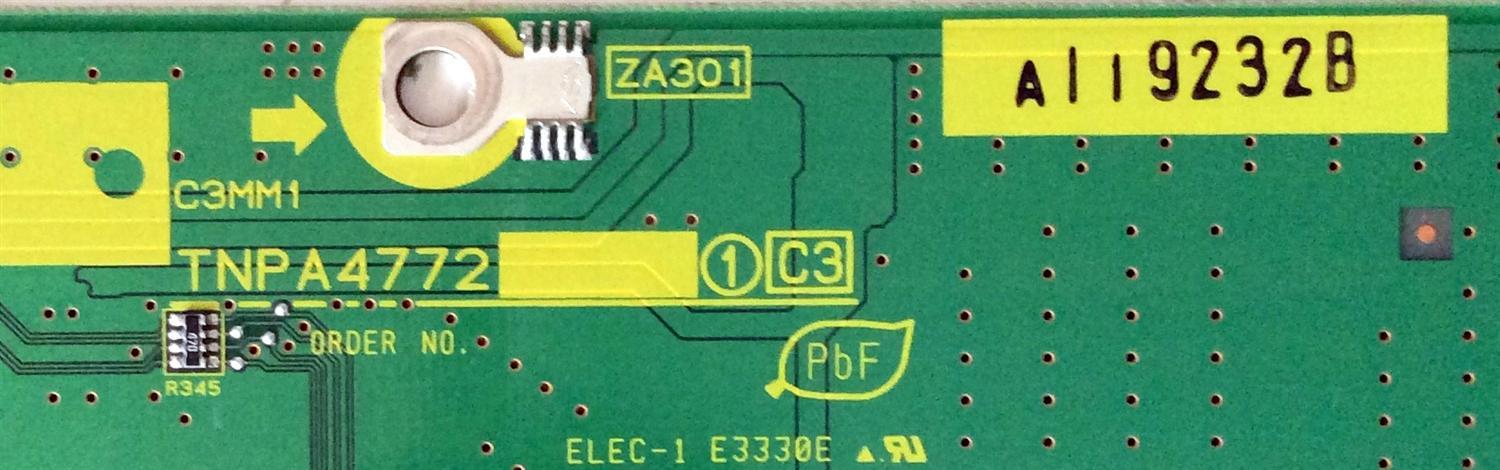 BUFFER / PANASONIC TXNC31ECUU / TNPA4772 / MODELOS TC-54PS14 / TC-P54G10 / TC-P54S1 / TC-P54V10 / PANEL MC137F21T12 - Imagen 2