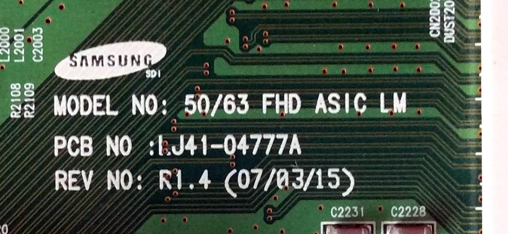 MAIN LOGICA / SAMSUNG BN96-04866A / REV:AA1 / Rev:R1.4 /  LJ92-01453A / LJ41-04777A / PANEL S50FH-XB01 / MODELOS FPT5084X/XAA KL01 / FPT5094WX/XAA KL01 / FPT5094WX/XAA 0001	 - Imagen 3