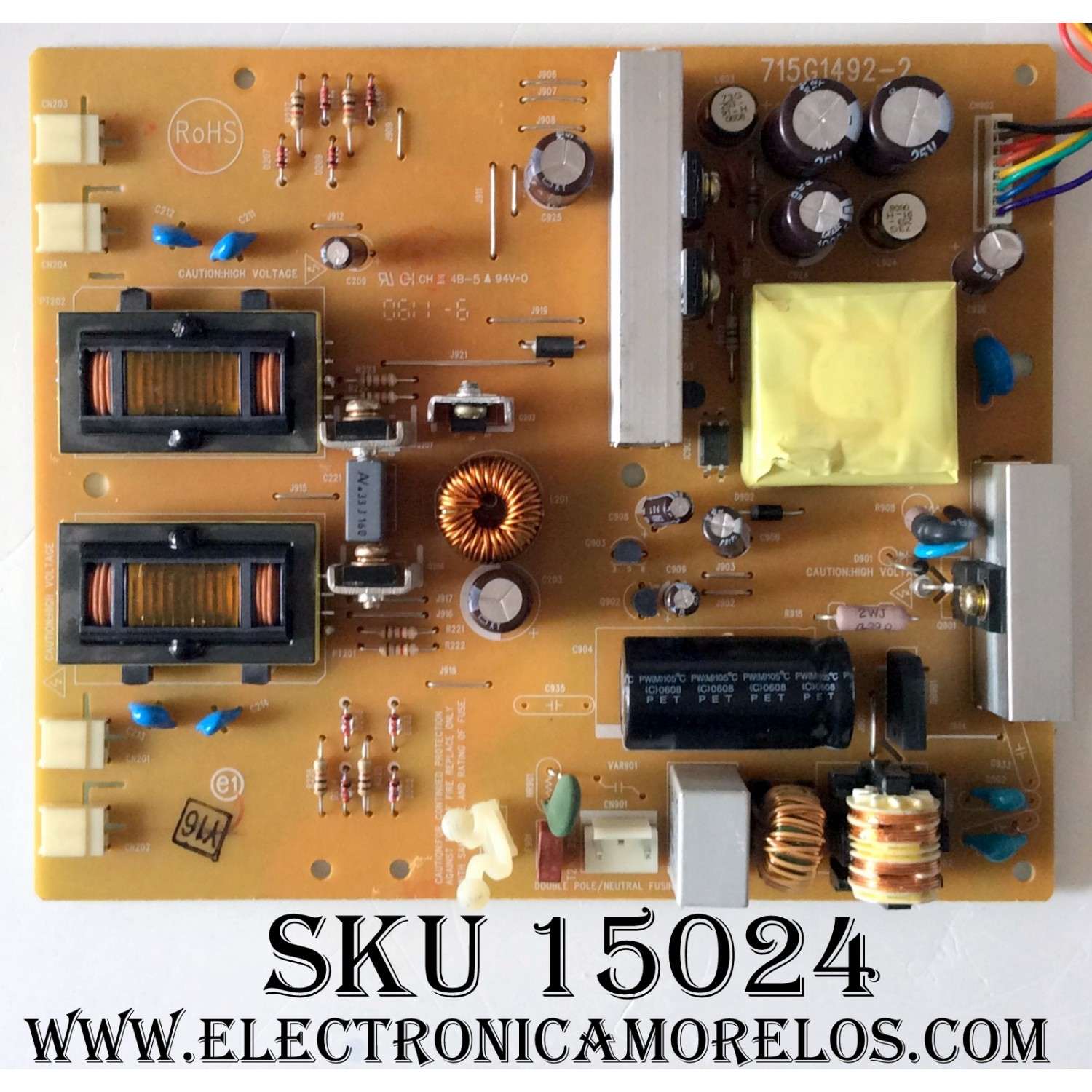 FUENTE DE PODER BACKLIGHT INVERTER / ACER 1942HSA1P 715G1492-2  / MODELO AL1916 