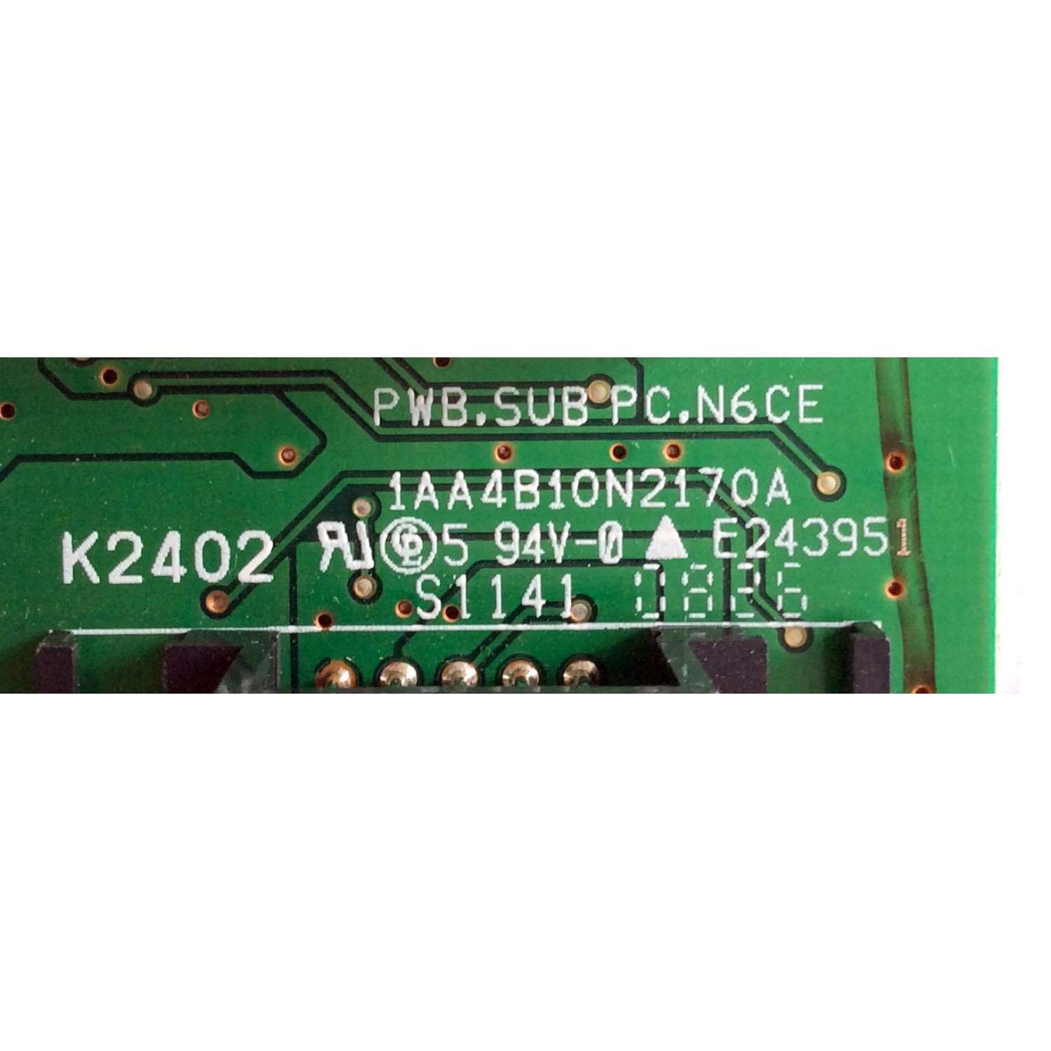 TARJETA INTERFACE / SANYO PWB.SUBPC.N6CE / S1141 / MODELO DP26648 - Imagen 2