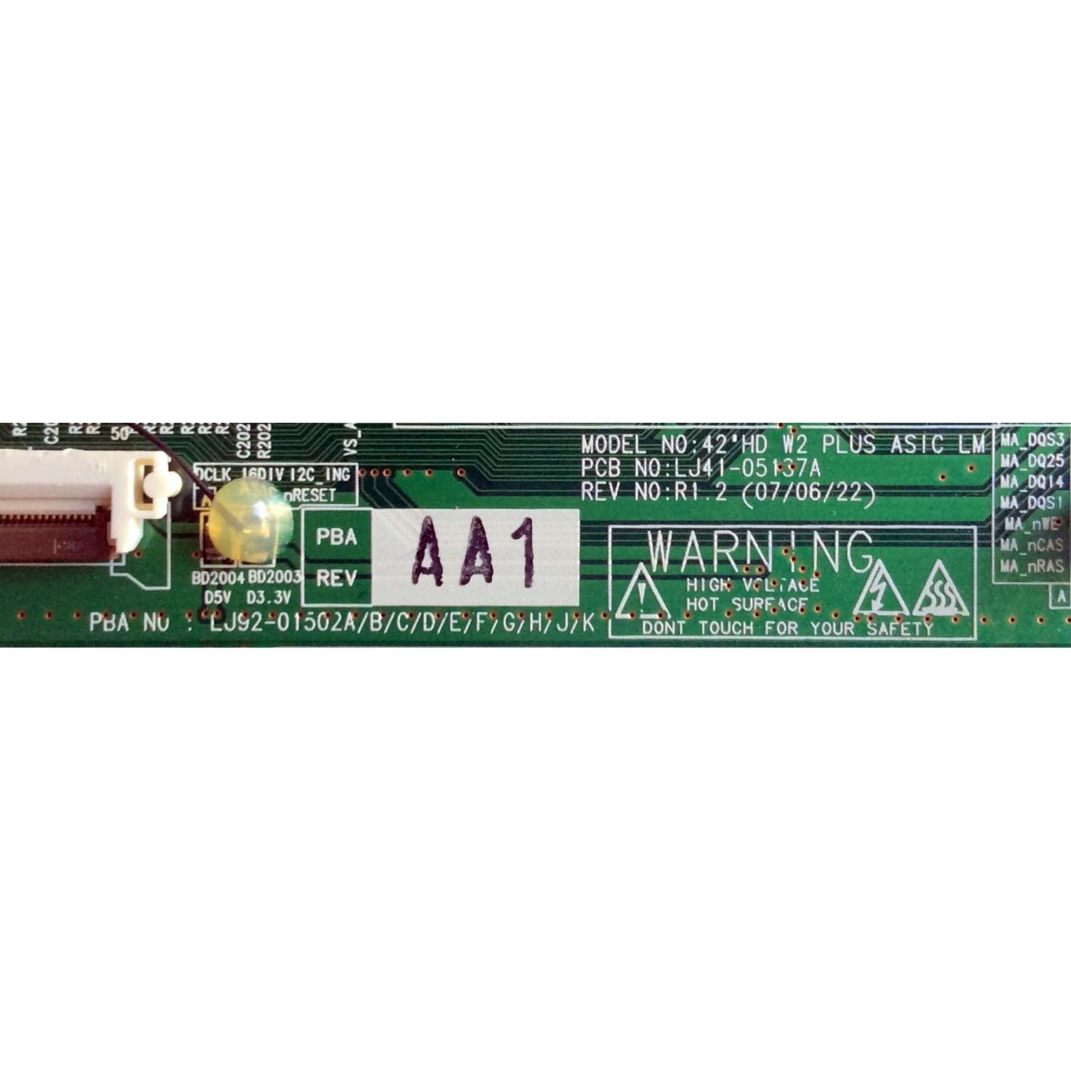 MAIN LOGICA / PHILIPS 996510010203 / LJ92-01502A / LJ41-05137A / LJ41-05187A / AA1 / AA2 / R1.2 / MODELOS 42MF237S/37 / 42PFP5332D/37 / PANEL S42AX-YB03	 - Imagen 3