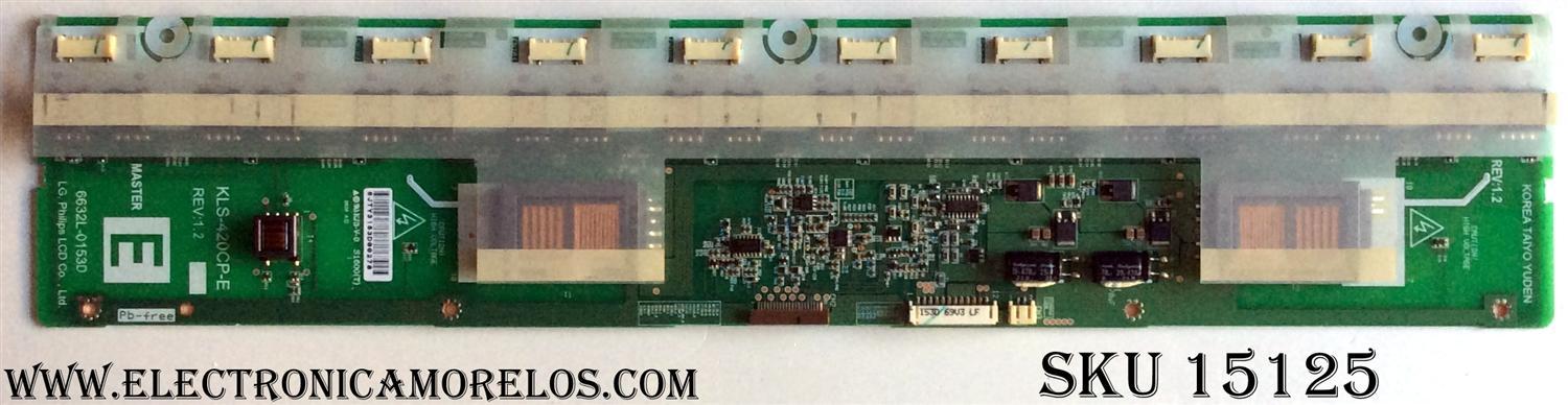 BACKLIGHT (E) MASTER / LG 6632L-0153D / KLS-420CP-E / REV:1.2 / MODELOS 42LB1DR-UA / 42LB1DRA-UA AUSLLJM / 42LC2D-EC AEKLLBP / 42LC2D-UD APUSLL / 42LC2DB-EC AEKLLJP / PANEL LC420W02