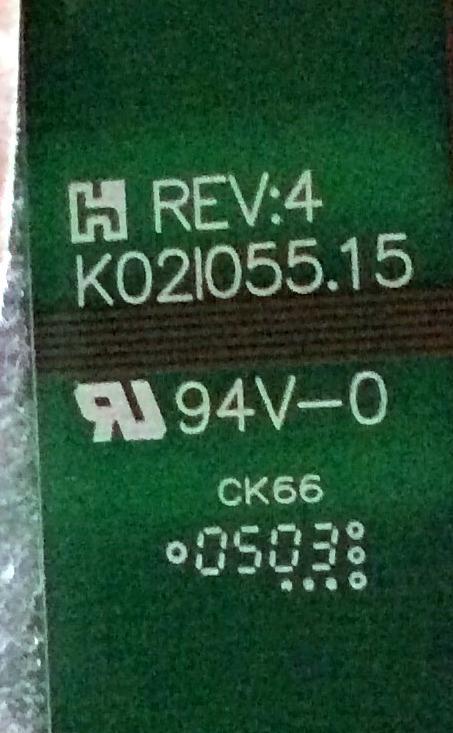 BACKLIGHT INVERTER / KORTEK  K02I055.15 /  B507035-04L2 / REV: 4  /  PANEL LTA400W1-L01 / MODELO  KT-LS40W1  - Imagen 2