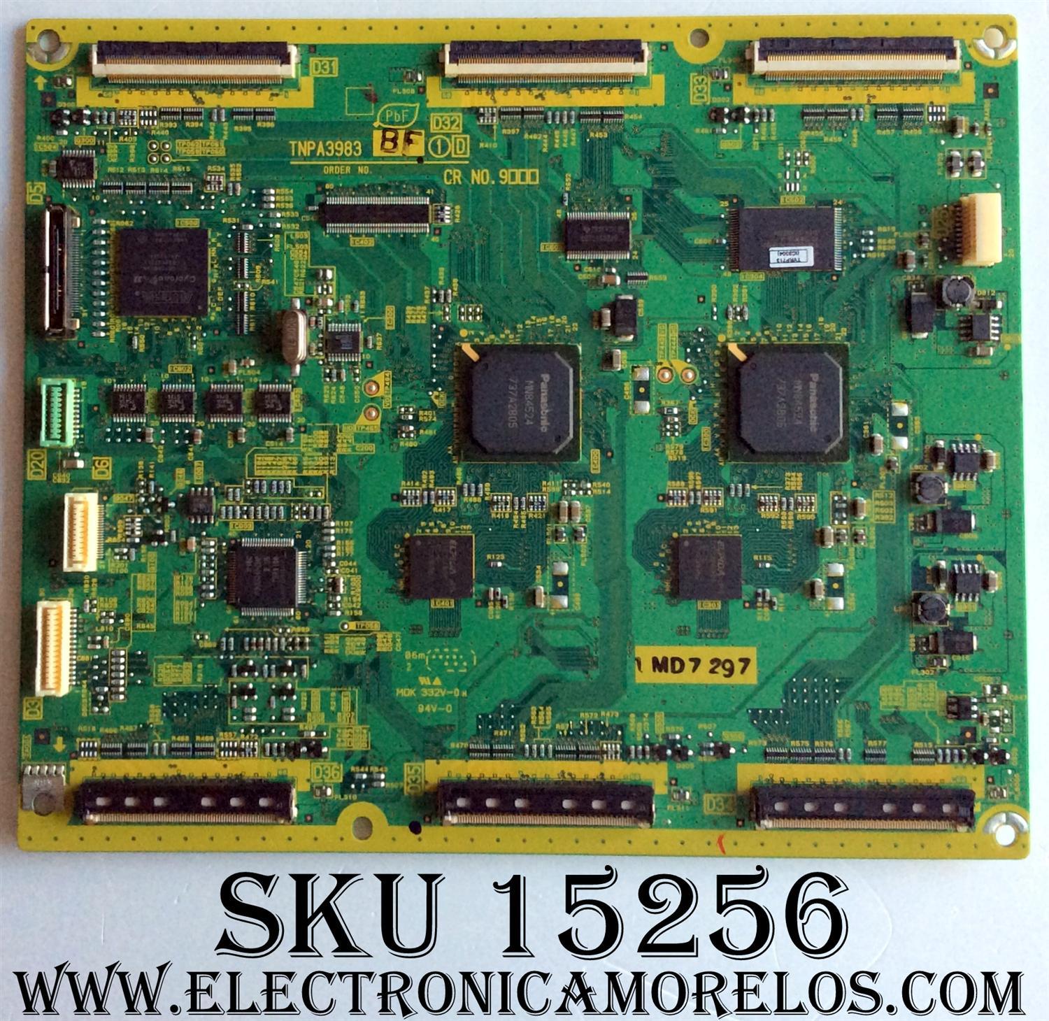 MAIN LOGICA / PANASONIC TNPA3983BF / PANEL MC127F19F10 / MODELOS TH-50PE700U / TH-50PZ750U / TH-50PZ700U / TH-50PZ77U