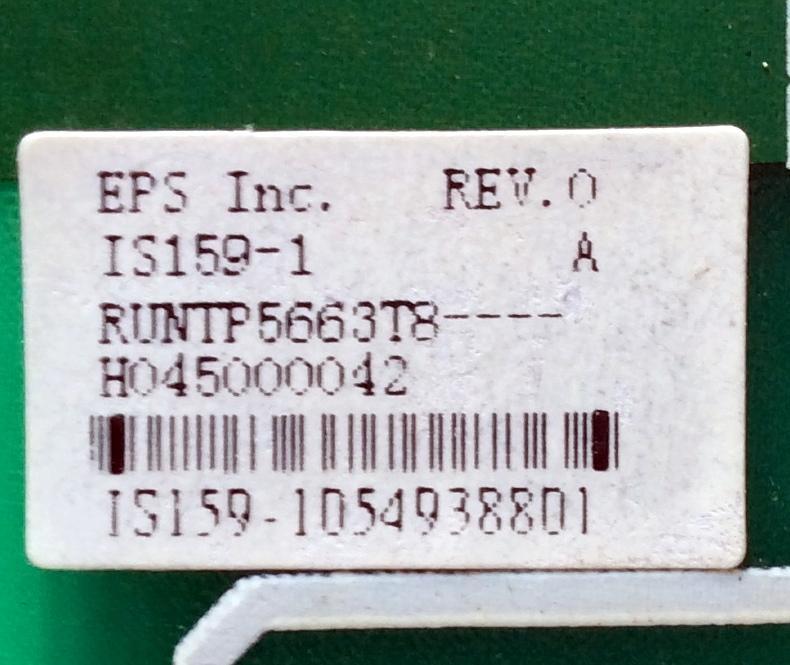 BACKLIGHT INVERTER / VIEWSONIC RUNTP5663T8 / IS159-1 / REV:4A /MODELO VP930B - Imagen 2