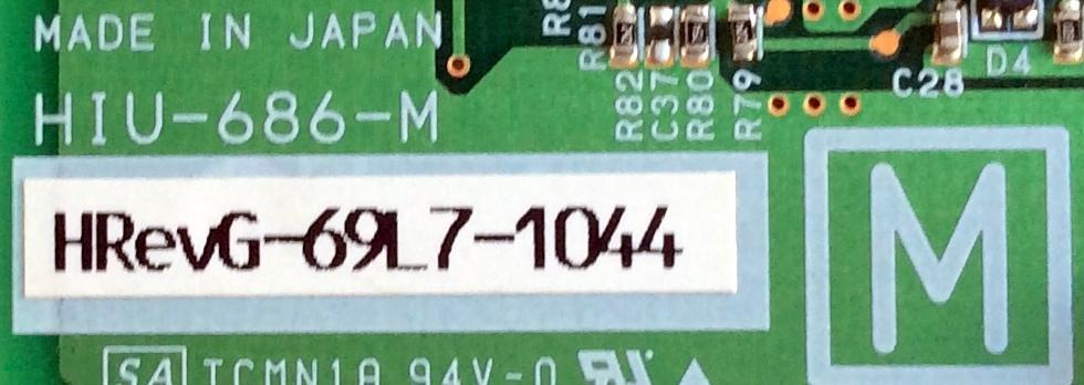 BACKLIGHT INVERTER / SPECTRONIQ HIU-686-M / HRevG-69L7-1044 / HPC-1612D-M / PANEL BM080A001A / MODELOS WT323 HD-3202 / PLTV-3250 / PLTV-3250	 - Imagen 2