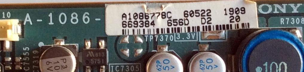 TARJETA QM-DV / SONY A-1086-778-C / 1-866-060-12 / MODELOS KDS-R50XBR1 / KDS-R60XBR1 - Imagen 3