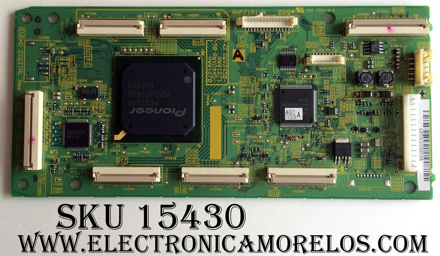 MAIN DIGITAL / PIONEER AWV2450-A / AWW1271 / ANP2181-A / MODELOS PDP-4280HD / PDP-428XD	