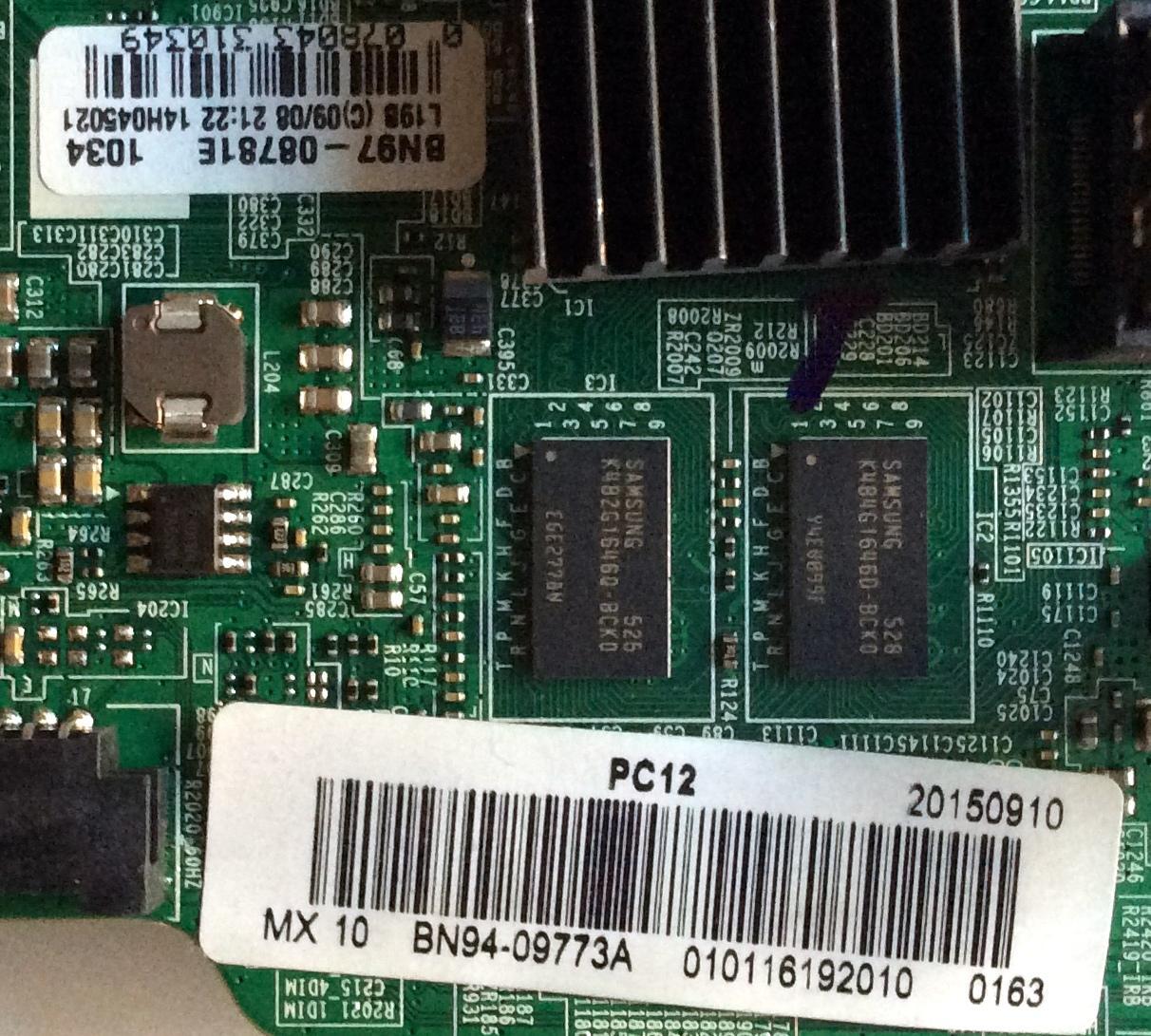 MAIN / SAMSUNG BN94-09773A / BN97-08781E / BN41-02245A / PANEL CY-DF400BGLV8H / MODELO UN40H5201AFXZA VF12 - Imagen 2