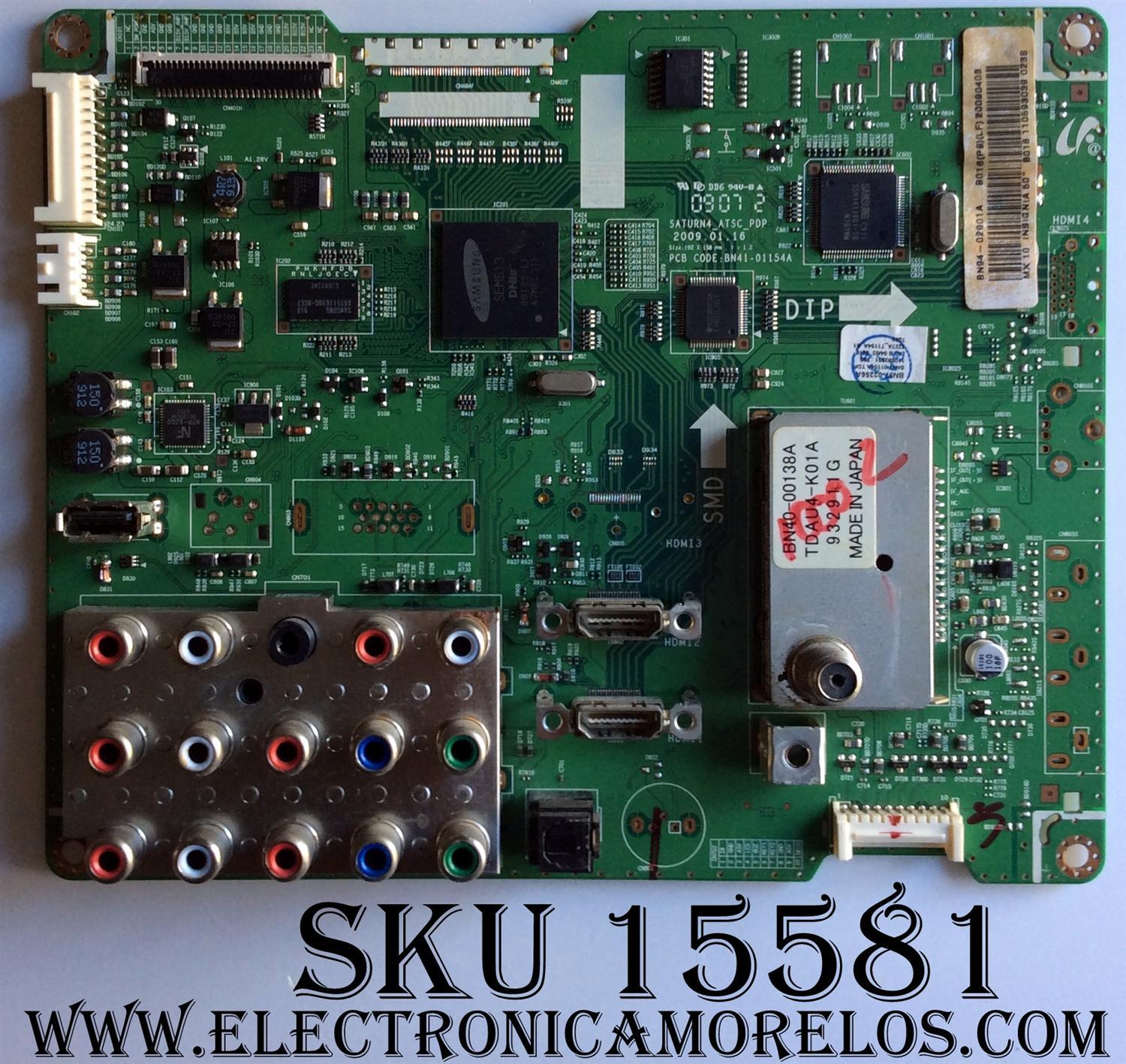 MAIN / INSIGNIA BN94-02901A / BN97-03256A / BN41-01154A / PANEL (S50HW-YD11) S50HW-YB04 / MODELO NS-P501Q-10A  PN50B450	