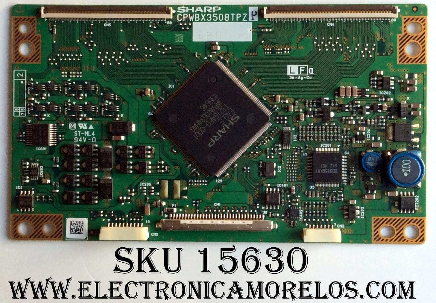 T-CON / SHARP CPWBX3503508TPZP / PANEL´S LK315T3LZ50Z / LK315T3LZ4BX / MODELO LC-C3242U