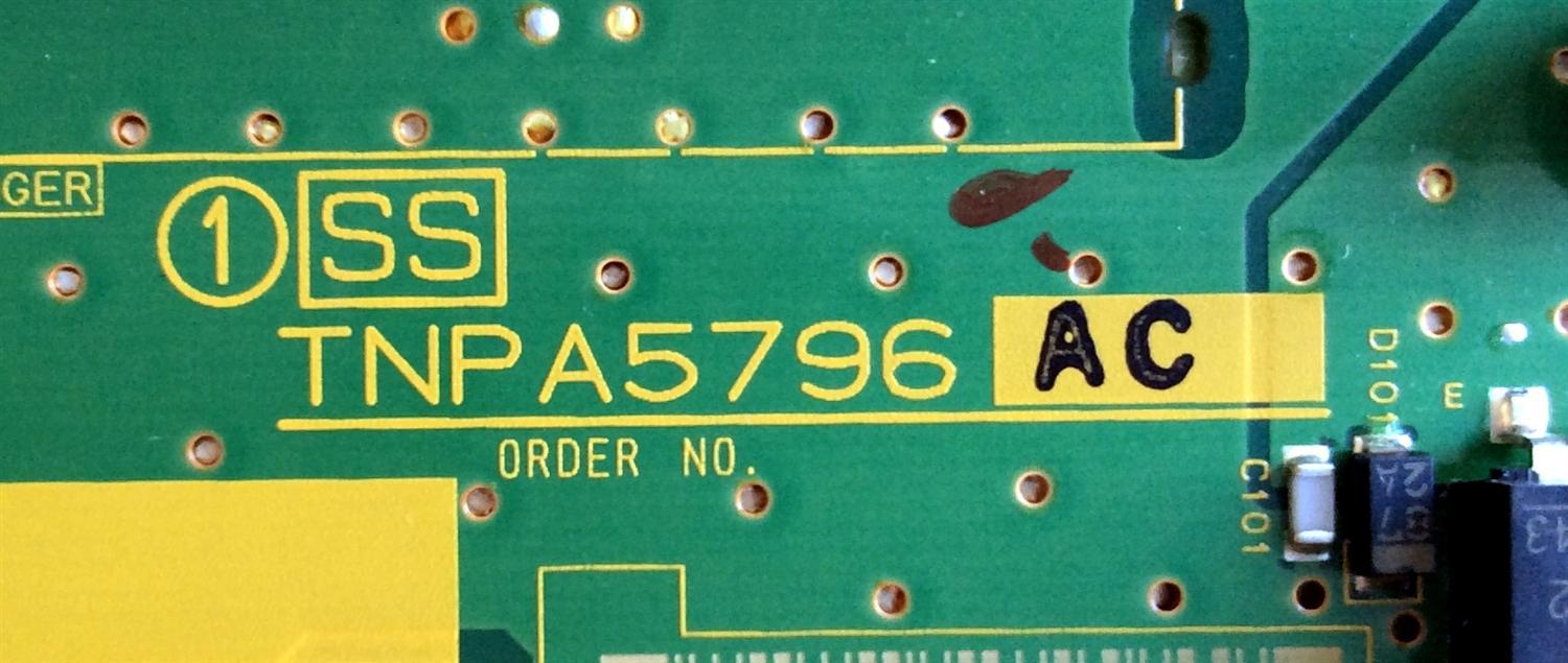 X-SUS / PANASONIC TXNSS1UCUUS / TNPA5796AC / TNPA5796 / PANEL MC165TJ6A41 / MODELOS TC-P65VT60 / TC-P65ZT60	 - Imagen 2