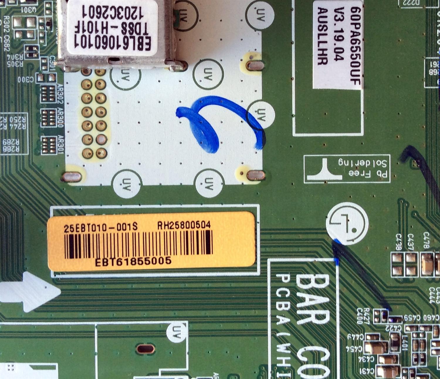 MAIN LG / EBT61855005 / EAX64280504 (1.0) / MODELOS 60PA6500-UA AUSLLHR / 60PA6550-UF AUSLLHR / PANEL PDP60R40000 - Imagen 3