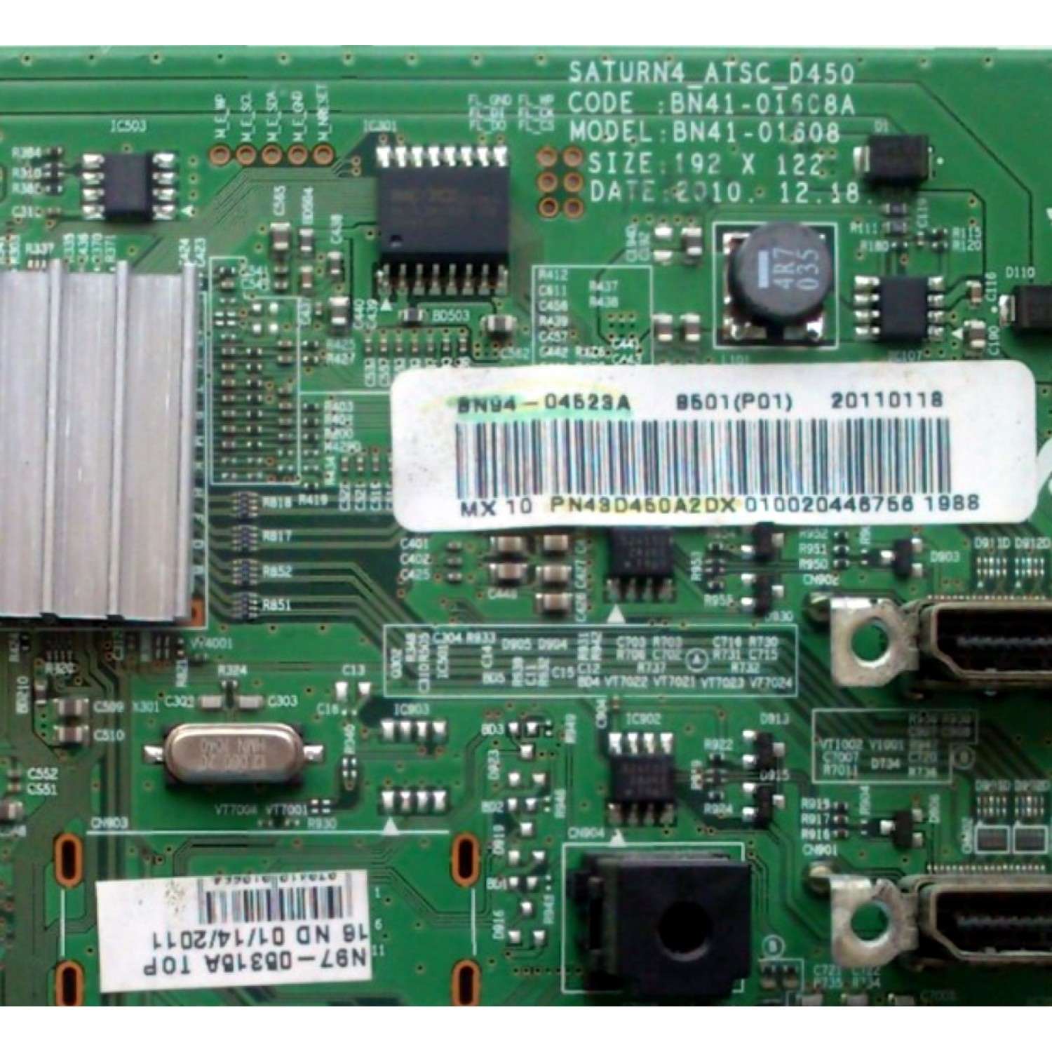MAIN / SAMSUNG BN94-04523A / BN41-01608A / BN97-05315A / PARTES SUSTITUTAS BN96-19469A / BN96-19470A / BN94-04776A / PANEL S42AX-YD15 / S42AX-YB11 / MODELOS PN43D430A3 / PN43D440A5 / PN43D440A5DXZC / PN43D450A2DXZA / PN43D450A2DXZC / PN43D440A5DXZA N102 - Imagen 3