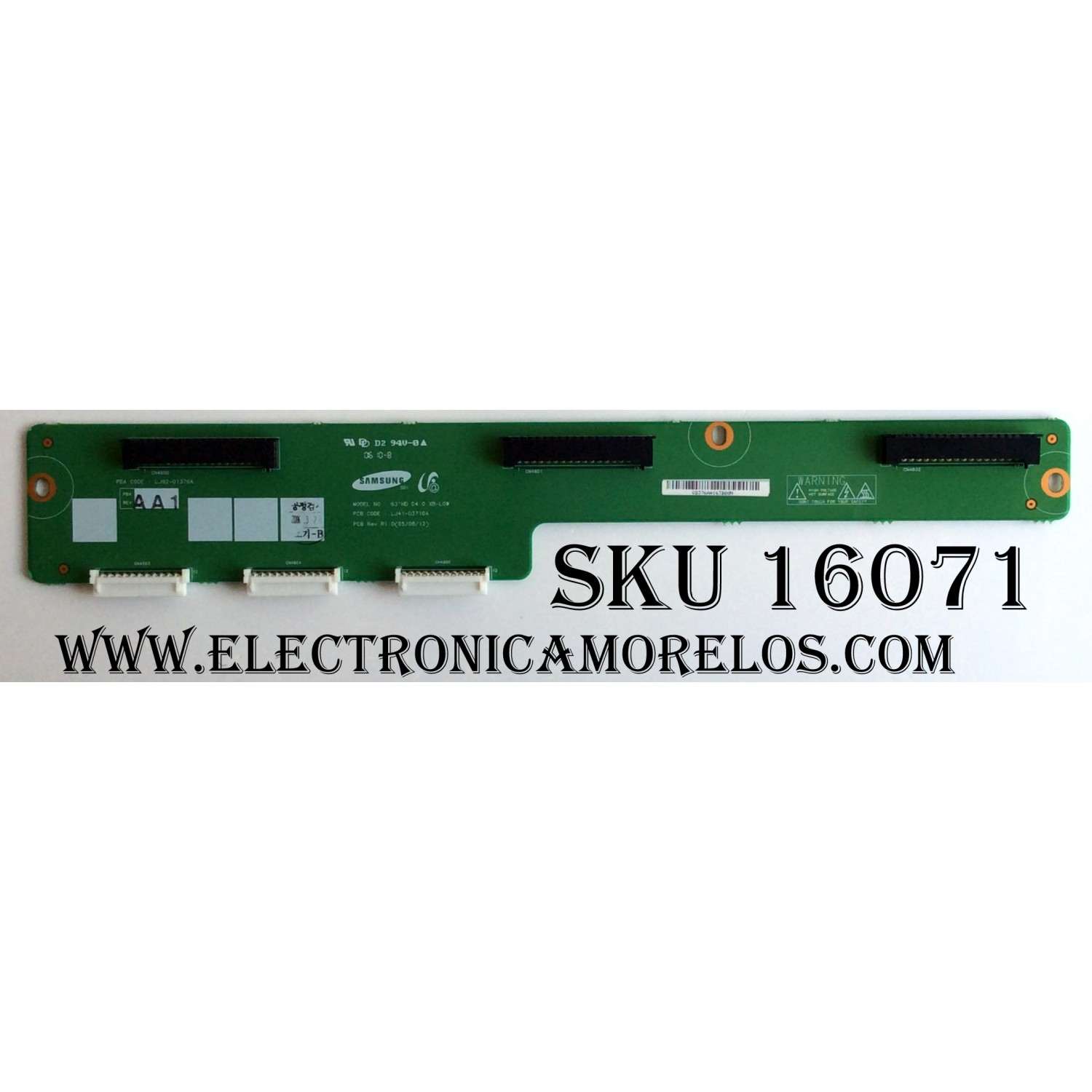 X-BUFFER LOW / SAMSUNG LJ92-01376A / LJ41-03710A / 376A A1 / BN96-02657A / 996500042592 / PANEL S63HW-XD05 / MODELOS HPR6372X / XAA / HPS6373X / XAA / PPM63M5HBX / XAA / PPM63M6HBX / XAA / 63PF9631D /37