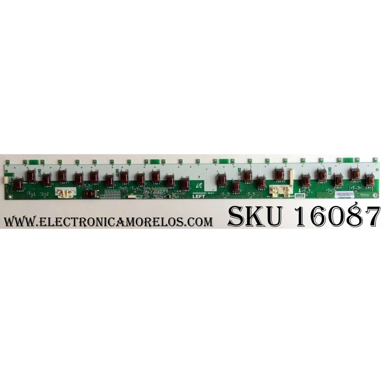 BACKLIGHT INVERTER LEFT / SONY 2493A / LJ97-02493A / SSB550H22S01 / 0923(090508)3 / PANEL LTZ550HF02-001 / MODELO KDL-55V5100