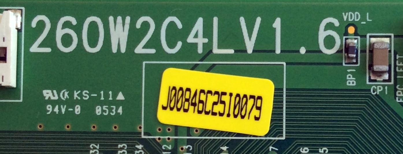 T-CON / JVC LJ94-00846C / 260W2C4LV1.6 / PANEL LTA260W2-L07 / MODELOS LT-26X466 / LT-26X506 - Imagen 2
