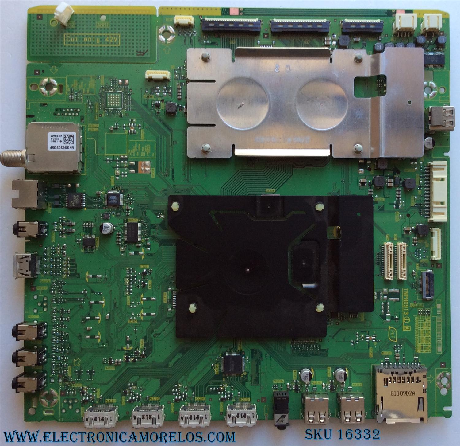 MAIN / PANASONIC TXN/A1NRUUS / TNPH0913AB / TNPH0913 / MODELO TC-P65VT30 / PANEL MC165FJ1443	