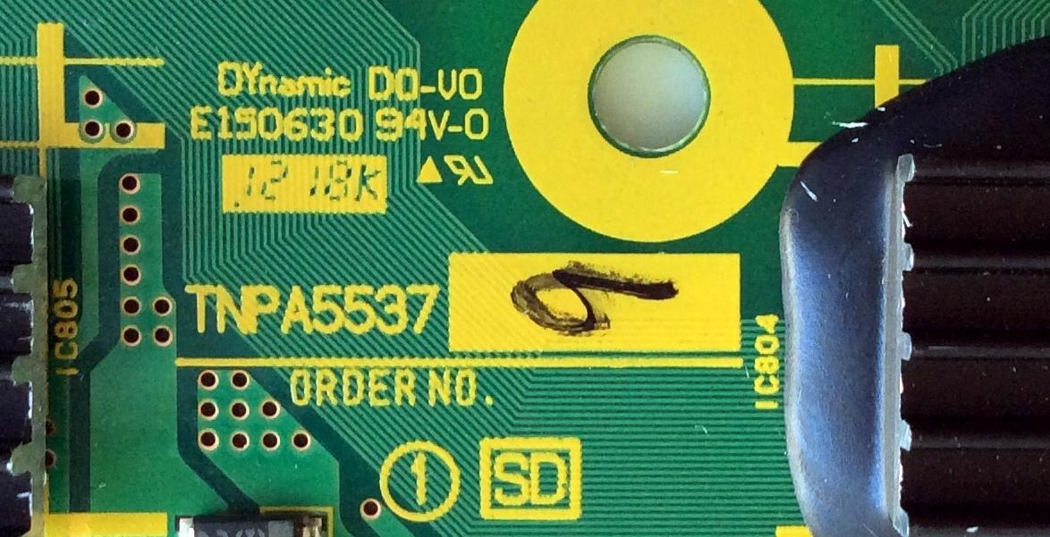 BUFFER / PANASONIC TXNSD1RDUU / TNPA5537 / PANEL MC153FJ153 / MODELOS TC-P60ST50 / TC-P60GT50 - Imagen 2