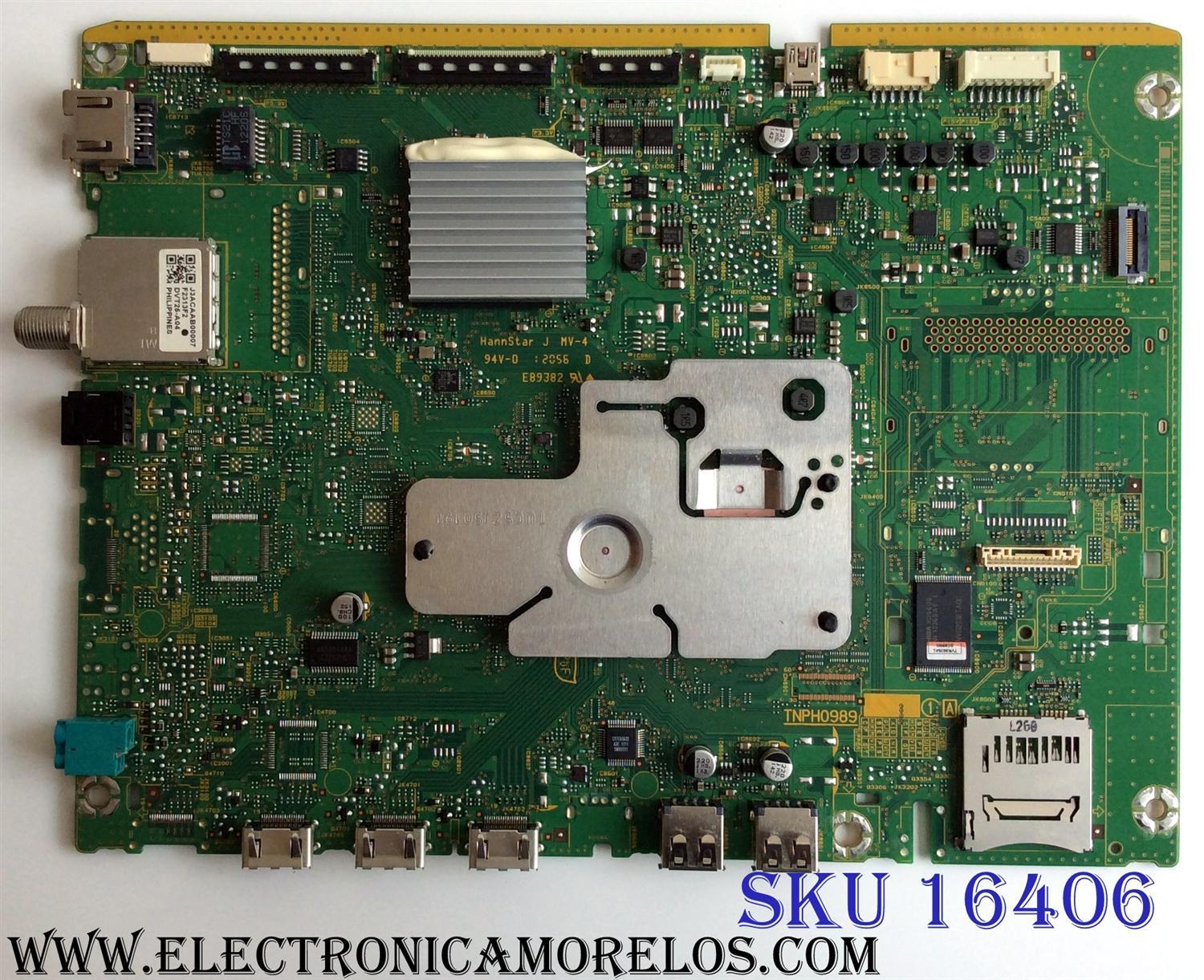 MAIN / PANASONIC TXN/A1RDUUS / TNPH0989UC / TNPH0989 / PANEL MC153FJ1531A / MODELO TC-P60ST50