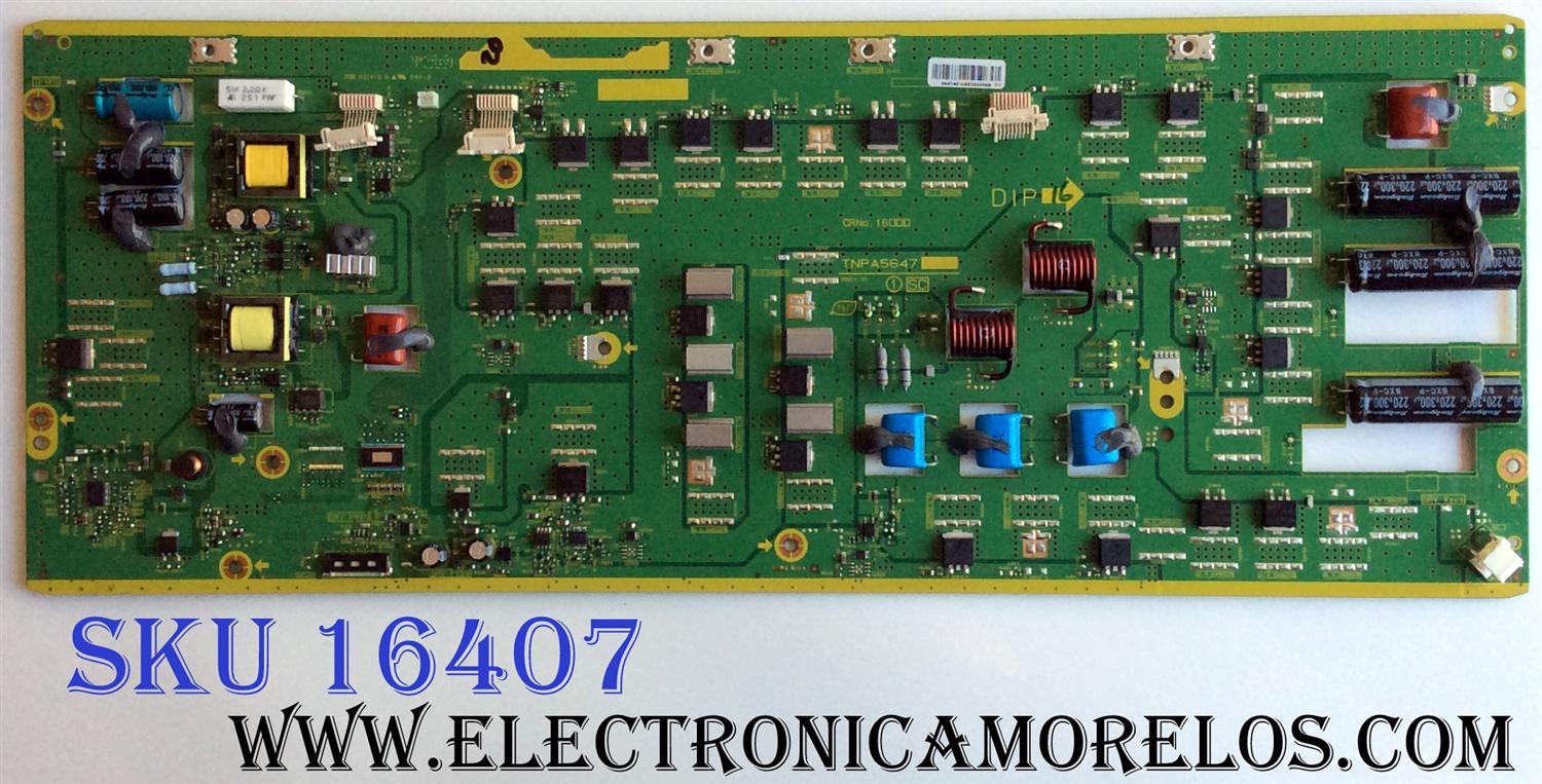 Y-SUS / PANASONIC TXNSC1RDUU / TNPA5647AF / TNPA5647 / PANEL MC153FJ1531A / MODELO TC-P60ST50