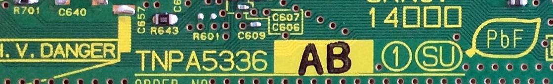 BUFFER / PANASONIC TXNSU1PHUU / TNPA5336AB / TNPA5336 / PANEL MC127FU1431 / MODELOS TC-P50ST30H / TC-P50ST30 - Imagen 2