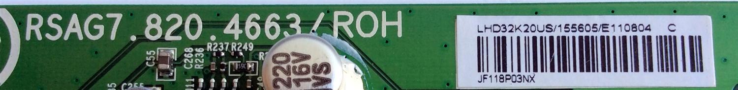 MAIN / EMERSON 155605 / RSAG7.820.4663/ROH / E110804 / LHD32K20US / PANEL HE315FH-E51\PW1 / MODELO LHD32K20US - Imagen 2