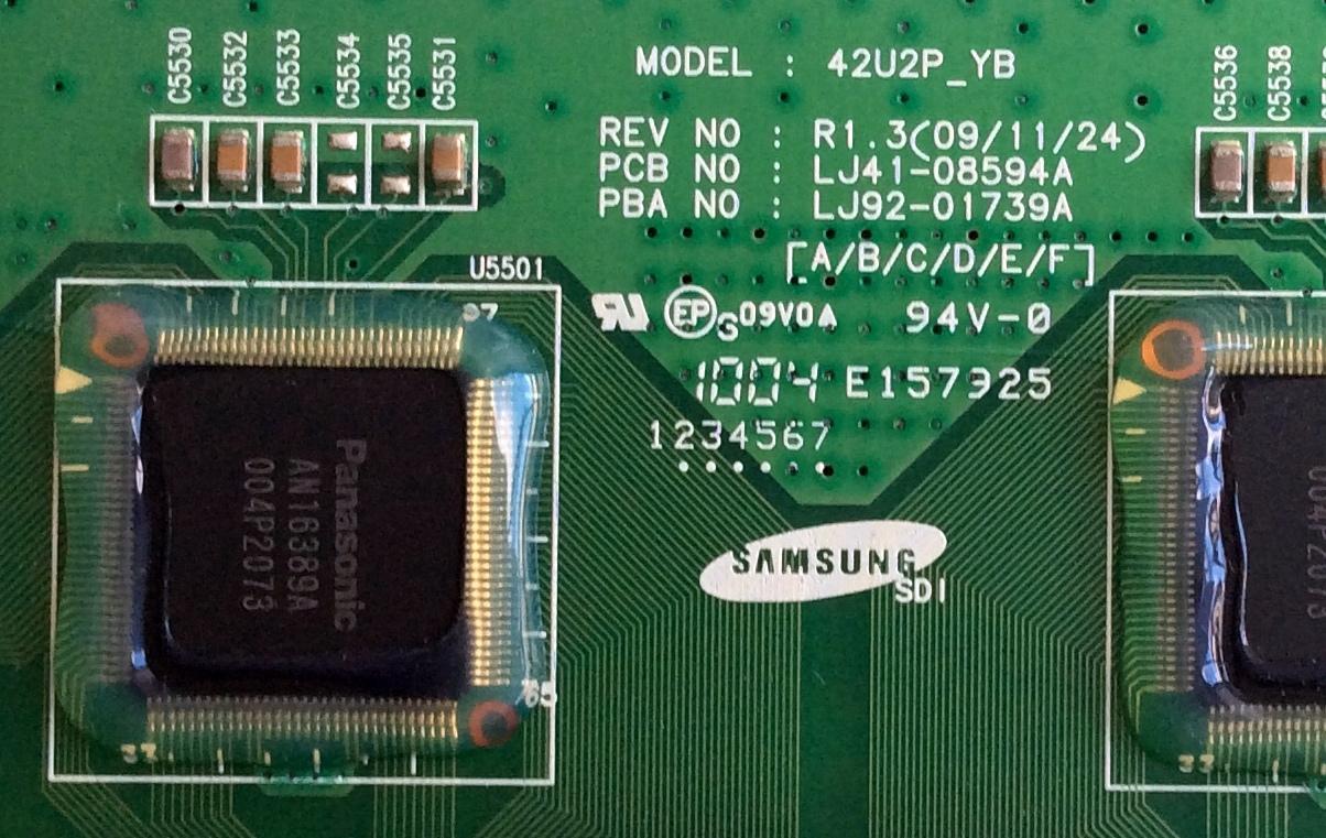 BUFFER / SAMSUNG BN96-13070A / LJ92-01739A / LJ41-08594A / PARTES SUSTITUTAS LJ92-01739B / LJ92-01739C / LJ92-01739D / PANEL S42AX-YD13 / S42AX-YB09 / MODELOS PN42C450B1DXZA / PS42C450B1WXXU / PN42C430A1DXZA / NS-42P650A11 - Imagen 2