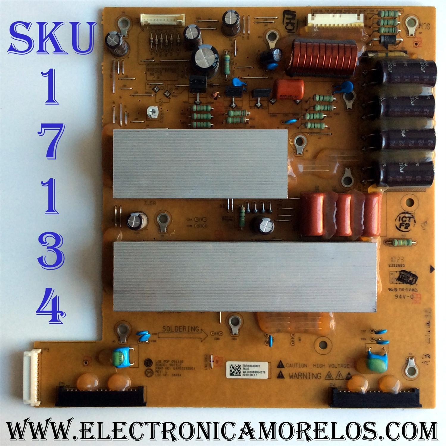 Z-SUS / LG EBR63040301 / EAX61313201 / 50T1_Z / REV:L / PANEL PDP50T10000 / MODELOS 50PJ350-UB AUSLLUR / 50PJ350