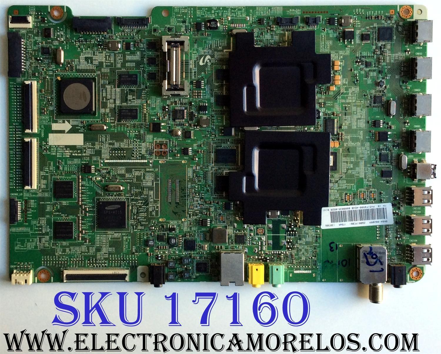 MAIN PARA TV SAMSUNG / NUMERO DE PARTE BN94-06205A / BN41-01998A / BN97-06633C / PANEL S51FH-YE02 / S51FH-YB04 / MODELO PN51F8500AFXZA UW01