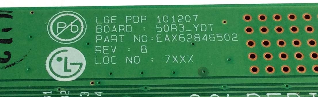 BUFFER YDRVTP / LG EBR69839104 / EAX62846502 / 50R3_YDT / PANEL PDP50R30111 / MODELOS Z50PV220-UA AUSZZUR / 50PV450-UA AUSZLHR / 50PV450C-UA AUSZLHR / 50PV490-UC AUSZLJR / 50PZ550-UA AUSZLUR / 50PZ750-UG AUSZLJR / 50PZ950-UA AUSZLJR / 50PZ750S-ZA - Imagen 2