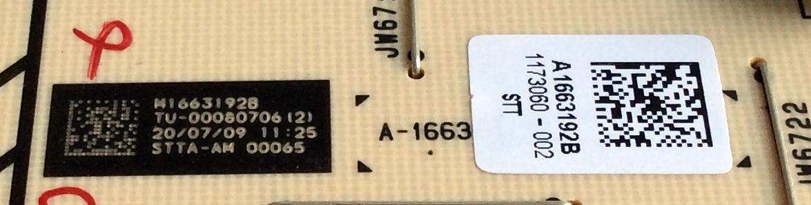 TARJETA D3N / SONY A-1663-192-B / A1663192B / M1663192B / 1-878-997-11 / 173060011 / PANEL LTY520HE11 / MODELOS KDL-52W5100 / KDL-52XBR9 / KDL-52VL150 / KDL-52Z5100 - Imagen 3