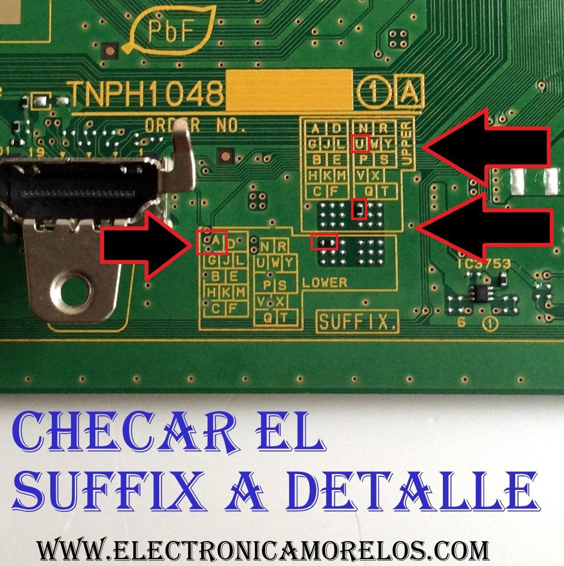 MAIN / PANASONIC TXN/A1UNUUS / TNPH1048 / TNPH1048UA / TXN / A1UNUUS / PANEL MC106HU6A11 / MODELO TC-P42X60 - Imagen 2