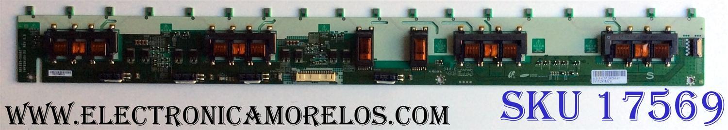 BACKLIGHT SLAVE / TOSHIBA LJ97-02109A / SSI520-18A01 / INV52N18A(S) / REV 0.3 / PANEL LTA520HE16 T02 / MODELOS 52XV645U / 52XV648U