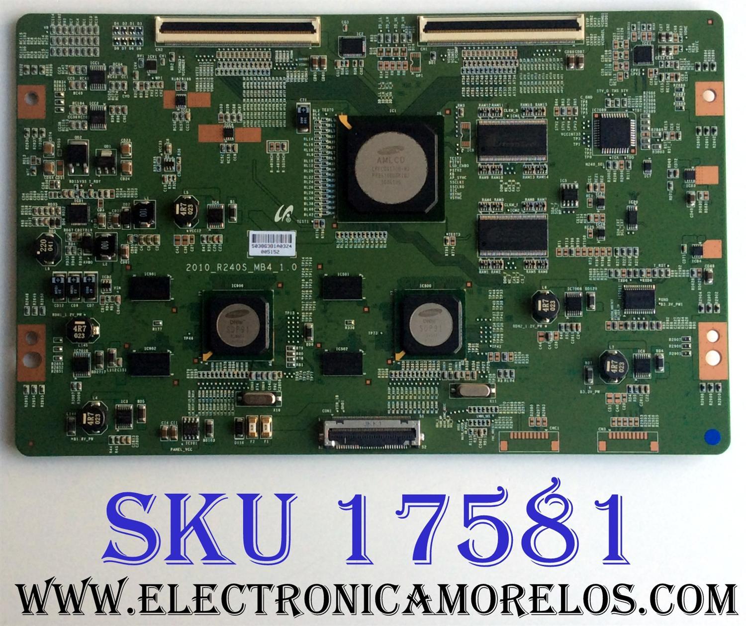 T-CON / SAMSUNG LJ94-03863B / BN41-01427D / 03863B / SUSTITUTAS LJ94-03359N / LJ94-03861A / LJ94-03510G / LJ94-03871C / BN81-04356A / BN81-04368A / BN81-04160A / PANEL T550FCE1-FS / MODELO UN55C9000ZFXZA / MAS PARTES SUSTITUTAS EN DESCRIPCION