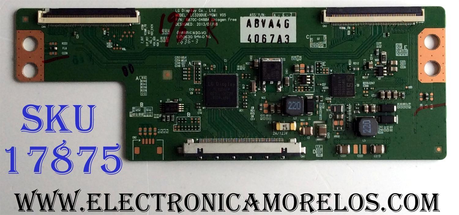 T-CON / LG 6871L-4067A / 6870C-0488A / 4067A / PANEL`S LD320DUE (FH)(B1) / TPT315B5-EUJFFA / MODELOS 32SE3KB-BE.AUSBLJM / 32SE3KB-BE