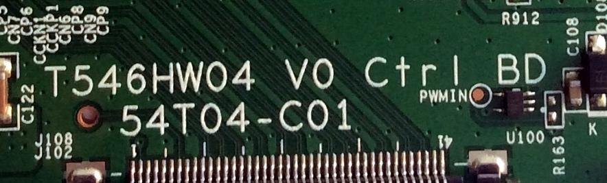 T-CON / VIZIO 55.57T01.C04 / T546HW04 V0 / 54T04-C01 / 5557T01C04 / PANEL T576DC01 V.1 / MODELOS XVT3D580CM LTMAKFAN / XVT3D580CM  - Imagen 2