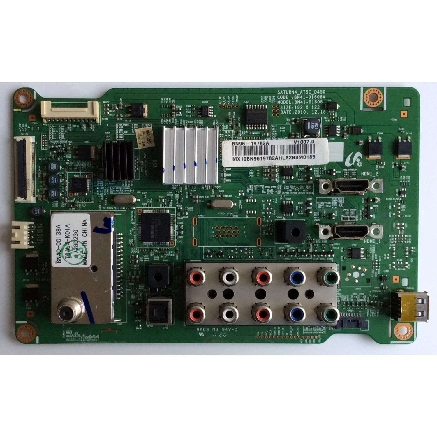 MAIN / SAMSUNG BN96-19782A / BN41-01608A / BN97-05315D / PANEL S50HW-YD14 / S50HW-YB07 / MODELOS PN51D430A3DXZA / PN51D430A3DXZA N411 / PN51D430A3DXZA N102