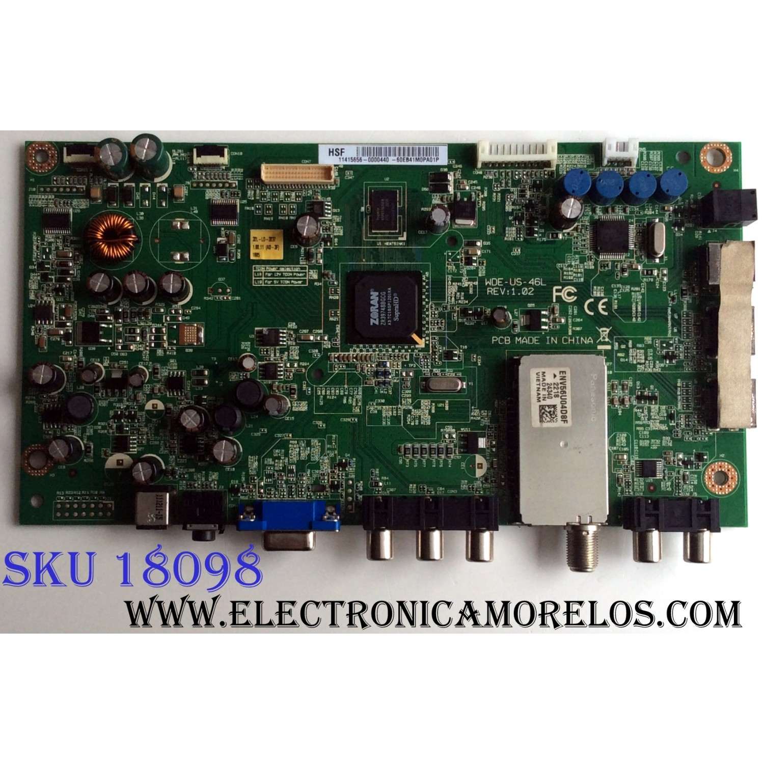 MAIN / FUENTE (COMBO) 60.EB41M.0PA / 60EB41M0PA01P / 11415656 / WDE-US-46L / 60EB41M0PA / MODELO LD-3265 TW-65111-U032G