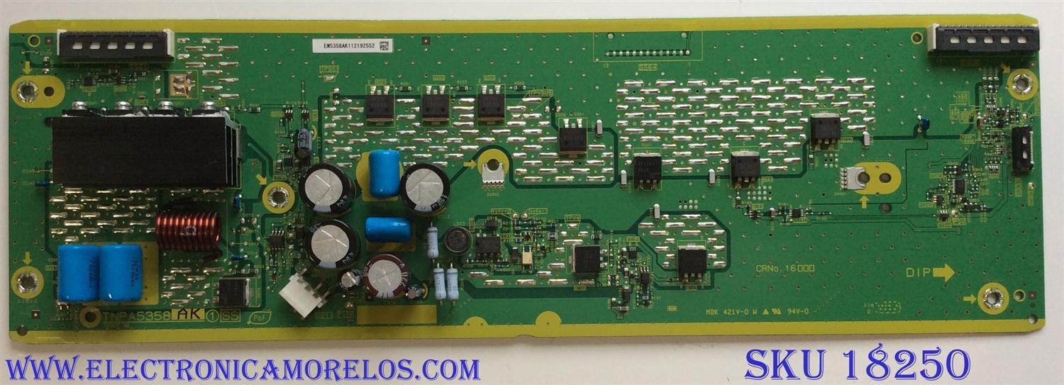 X-SUS / PANASONIC TNPA5358AK / TNPA5358 / PANEL MC106FU1400 / MODELO TC-P42S30	