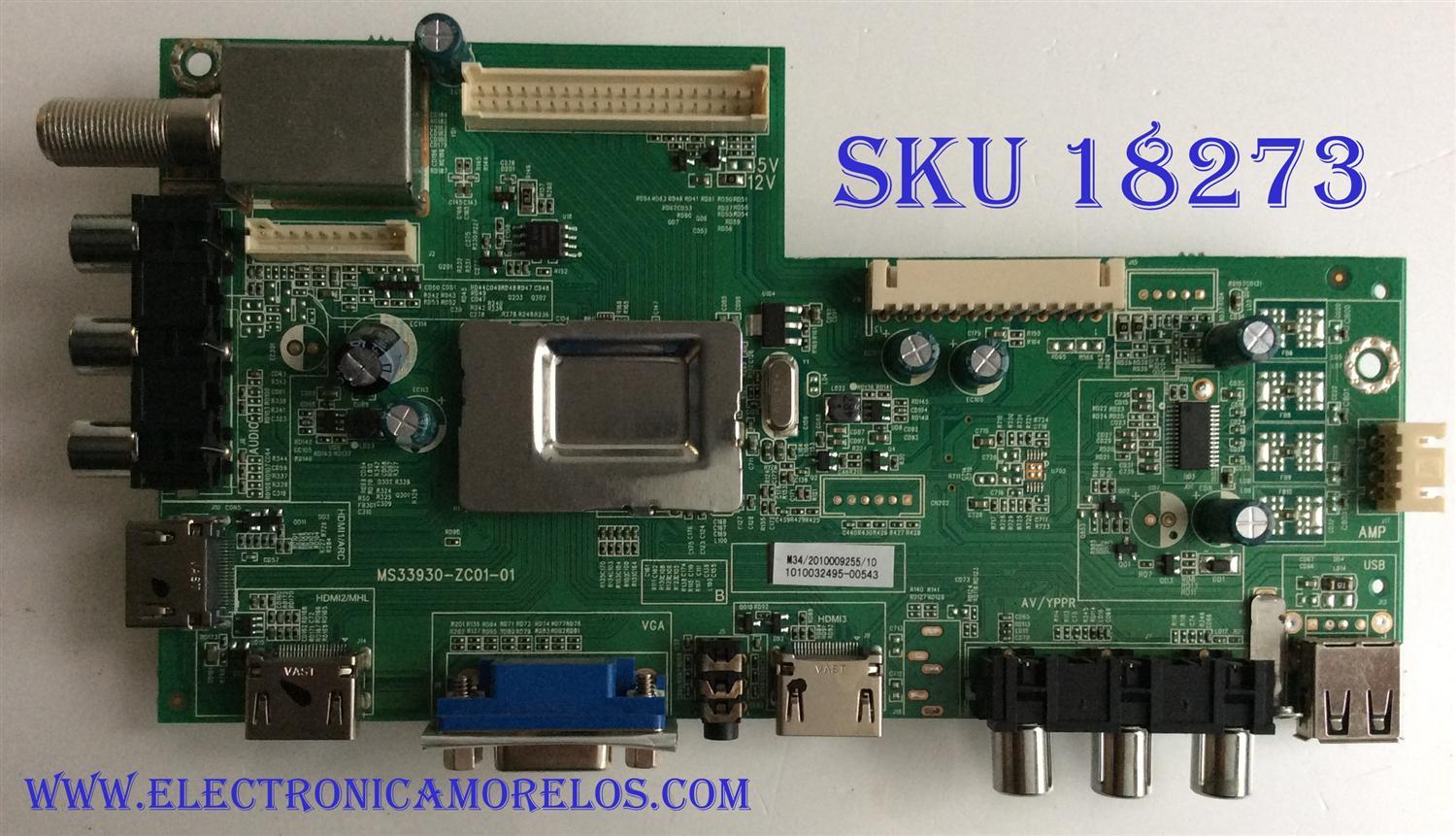 MAIN / QUASAR 1010032495 / MS33930-ZC01-01 / MODELO SQ4001 / PANEL V400HJ6-PE1	