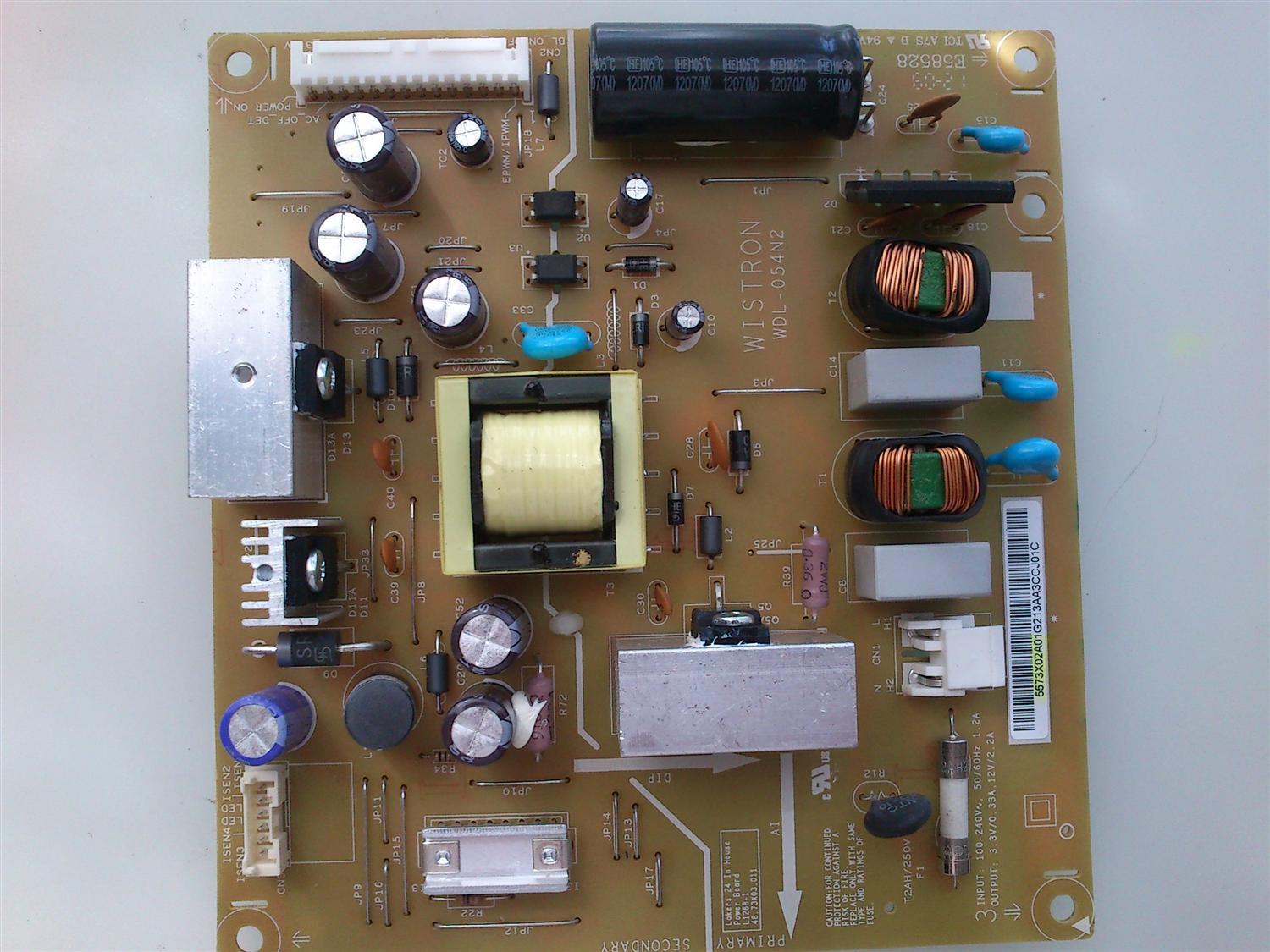 FUENTE DE PODER / VIZIO 55.73X02.A01 / WDL-054N2 / 5573X02A01G / 48.73X03.011 / 5573X02A01 / L1268-1 / PANEL T240XVN01.0 / MODELO E240AR