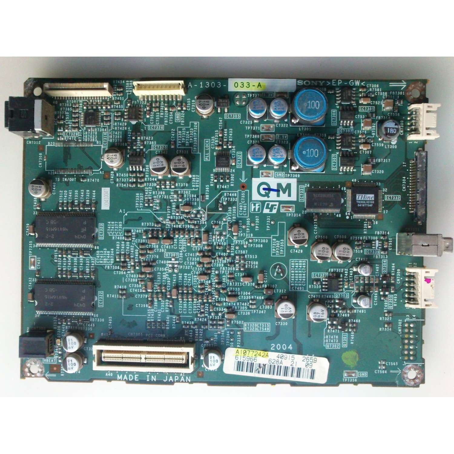 VIDEO QM / SONY A-1303-033-A / 1-862-506-11 / SUSTITUTAS A-1077-242-A / A1077242A / A-1088-375-B / A-1088-375-A / A-1107-086-A / A-1107-087-A / MODELO KDE-37XS955 / KDE-50XS955 / KDE-42XS955	