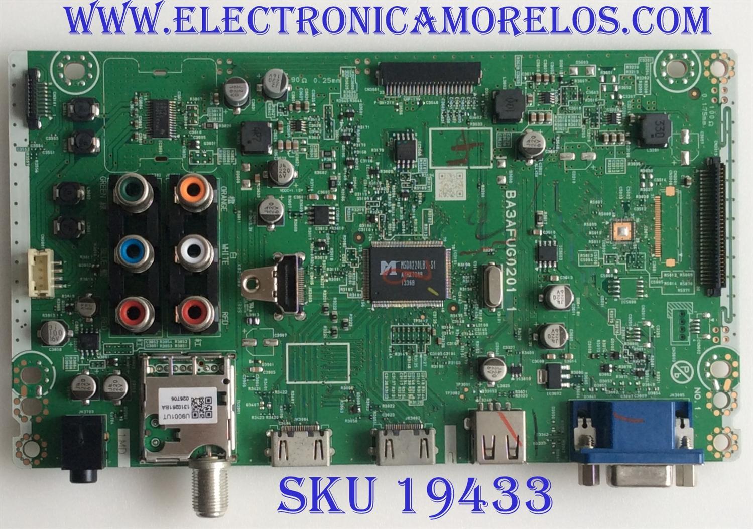 MAIN / FUNAI / A31MDUT / BA3AFUG0201 1 / PANEL V290BJ1-XC01 / MODELO 29ME403V/F7