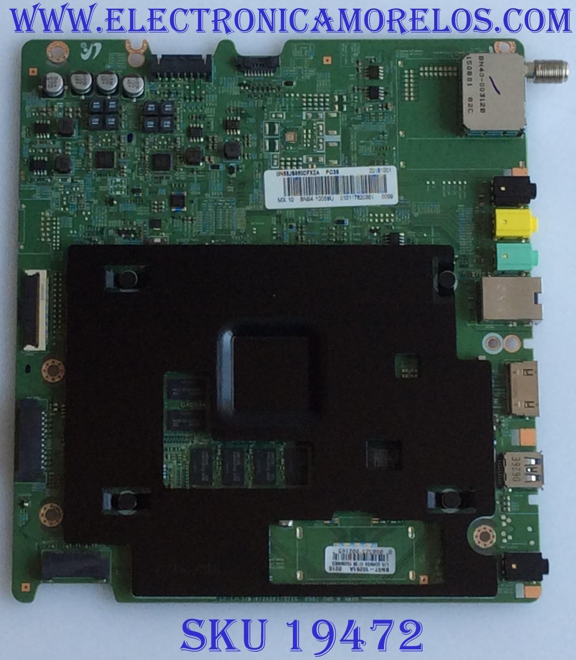 MAIN / SAMSUNG / BN94-10059U / BN97-10261A / BN41-02356C / PARTES SUSTITUTAS BN94-09118A / MODELO UN55JS850DFXZA TH01